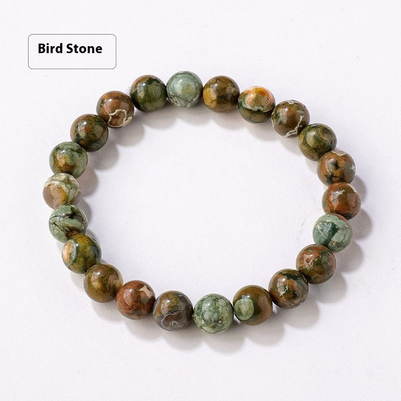 8mm Natural Crystal Stone Beads Bracelet