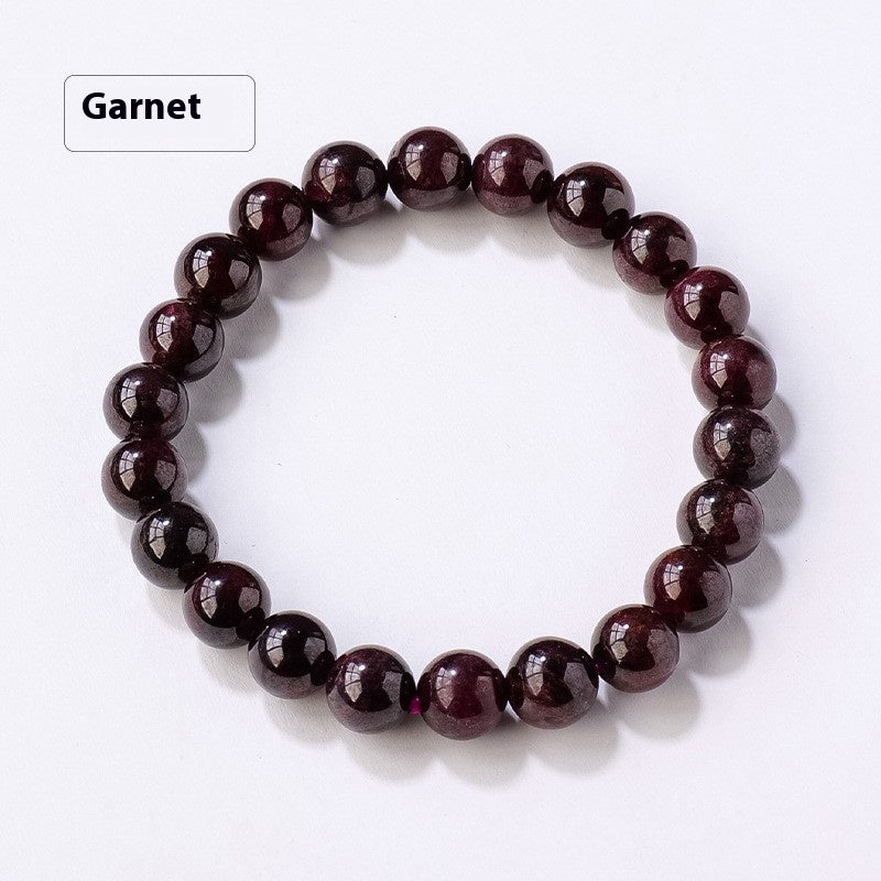 8mm Natural Crystal Stone Beads Bracelet