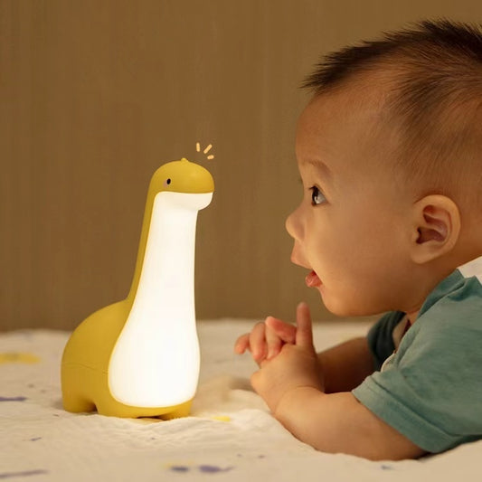 Dino Night Light - Cute, Eye-Friendly, Timed, USB-Charged, Perfect for Kids' Room Decor & Gifts
